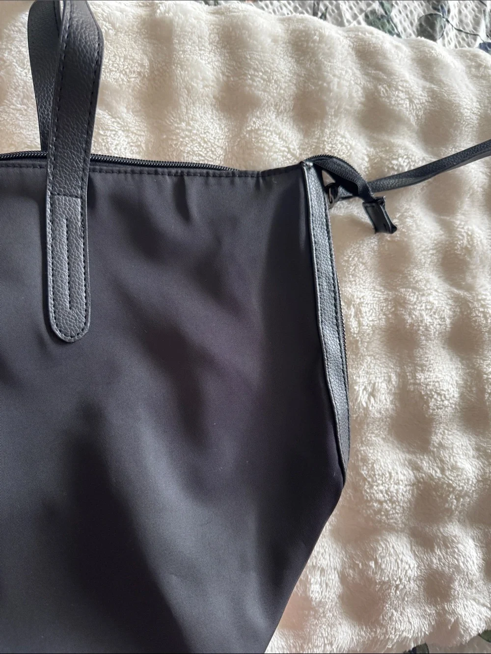 BOLLIER Black Nylon Tote Bag